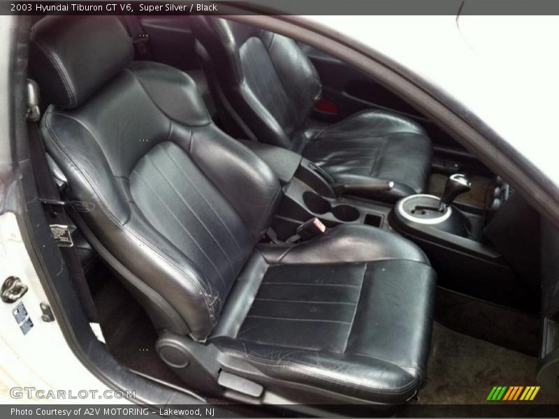 Super Silver / Black 2003 Hyundai Tiburon GT V6