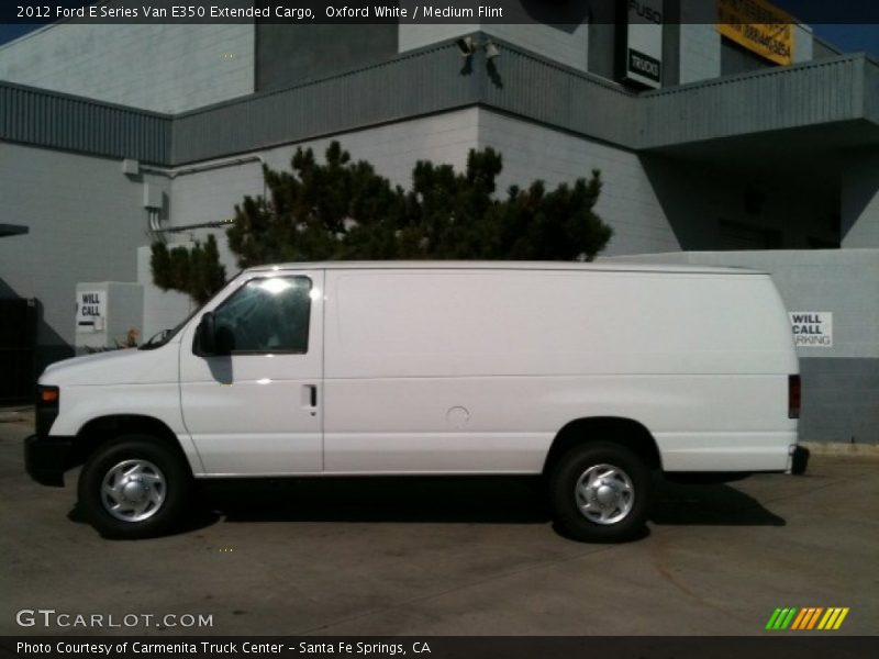  2012 E Series Van E350 Extended Cargo Oxford White