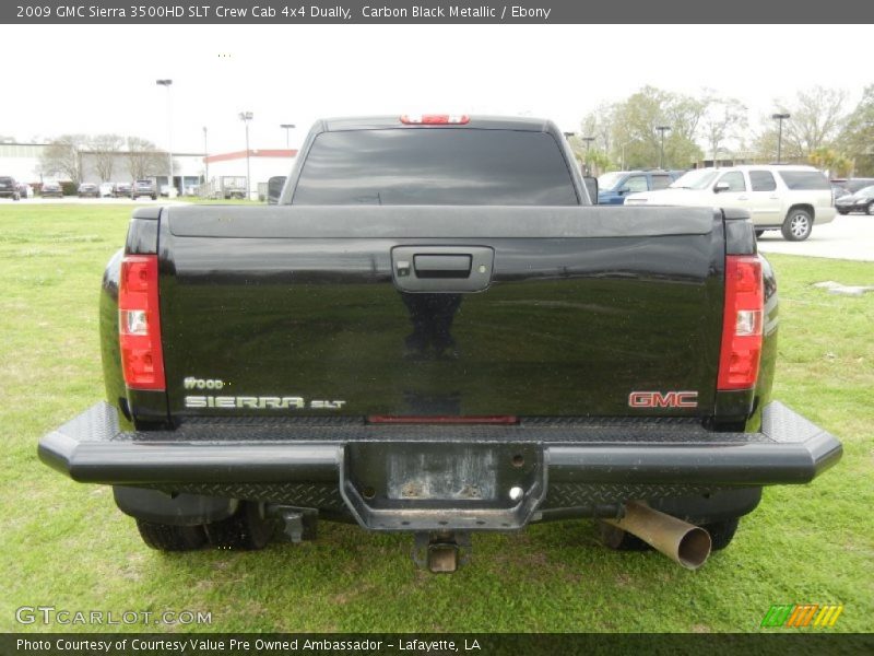 Carbon Black Metallic / Ebony 2009 GMC Sierra 3500HD SLT Crew Cab 4x4 Dually
