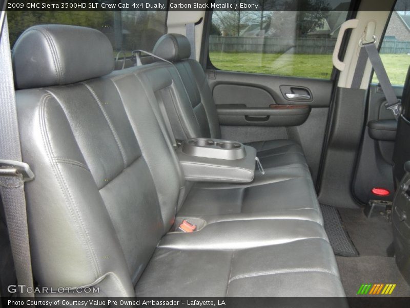 Carbon Black Metallic / Ebony 2009 GMC Sierra 3500HD SLT Crew Cab 4x4 Dually