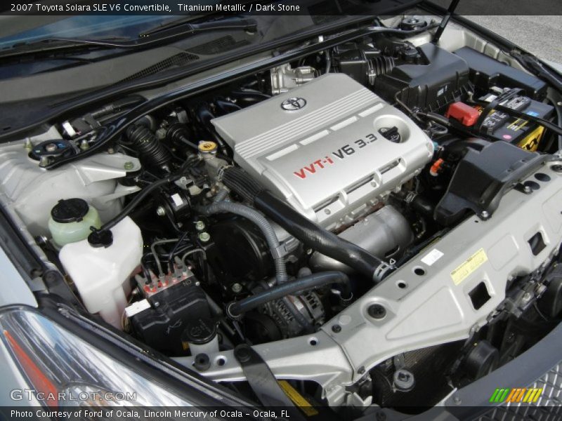 Titanium Metallic / Dark Stone 2007 Toyota Solara SLE V6 Convertible