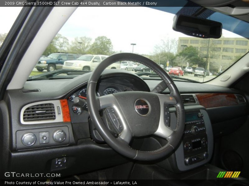 Carbon Black Metallic / Ebony 2009 GMC Sierra 3500HD SLT Crew Cab 4x4 Dually