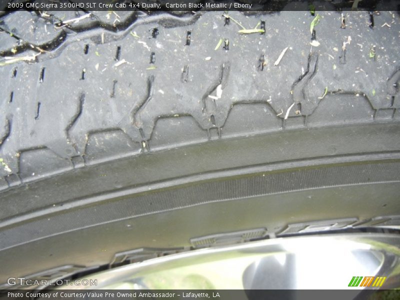 Carbon Black Metallic / Ebony 2009 GMC Sierra 3500HD SLT Crew Cab 4x4 Dually