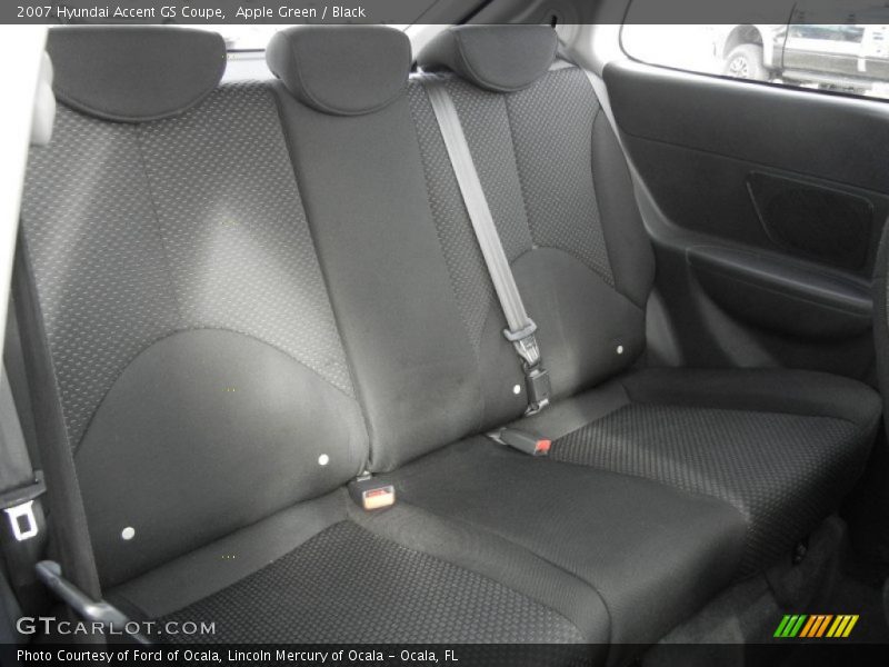 Apple Green / Black 2007 Hyundai Accent GS Coupe