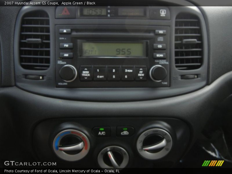 Apple Green / Black 2007 Hyundai Accent GS Coupe