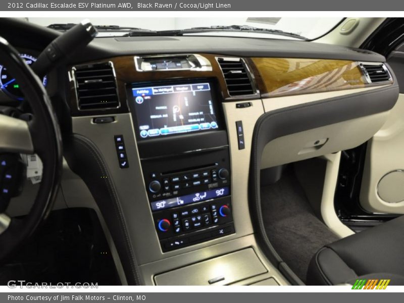 Black Raven / Cocoa/Light Linen 2012 Cadillac Escalade ESV Platinum AWD