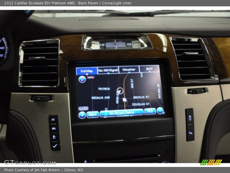 Black Raven / Cocoa/Light Linen 2012 Cadillac Escalade ESV Platinum AWD