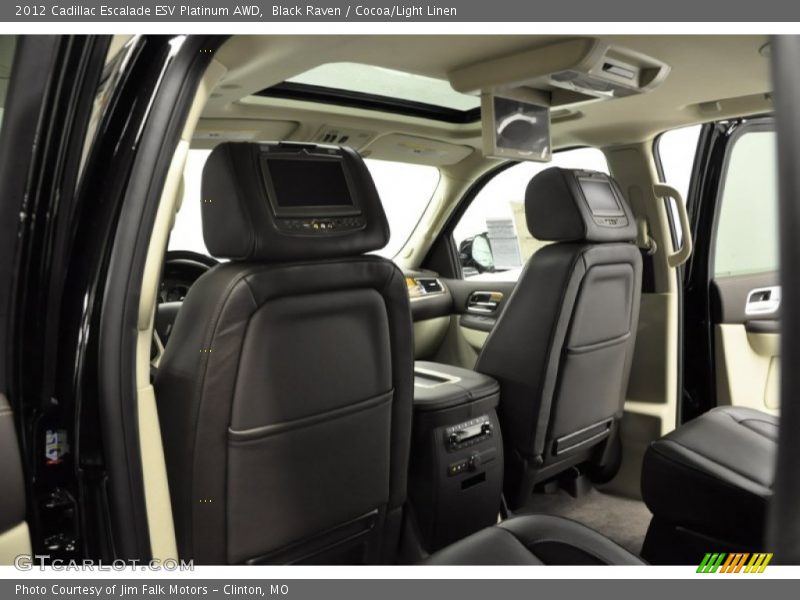 Black Raven / Cocoa/Light Linen 2012 Cadillac Escalade ESV Platinum AWD