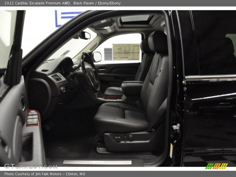 Black Raven / Ebony/Ebony 2012 Cadillac Escalade Premium AWD