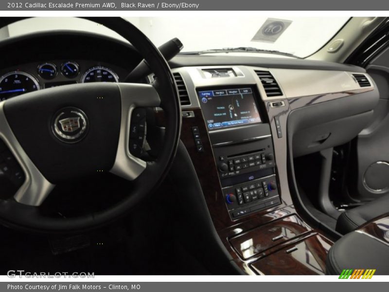 Black Raven / Ebony/Ebony 2012 Cadillac Escalade Premium AWD