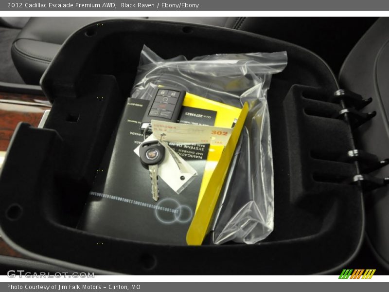 Black Raven / Ebony/Ebony 2012 Cadillac Escalade Premium AWD