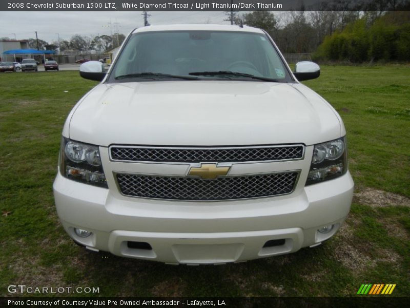 White Diamond Tricoat / Light Titanium/Dark Titanium 2008 Chevrolet Suburban 1500 LTZ