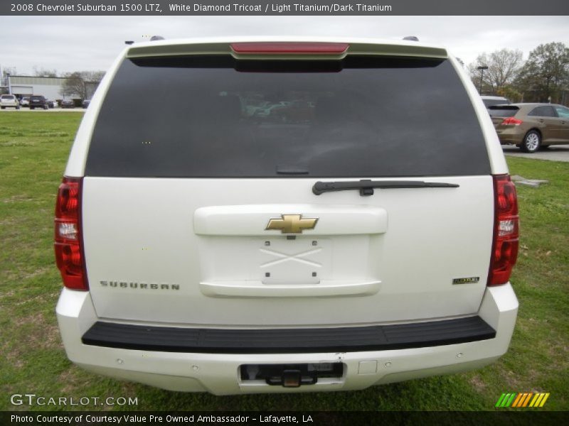 White Diamond Tricoat / Light Titanium/Dark Titanium 2008 Chevrolet Suburban 1500 LTZ