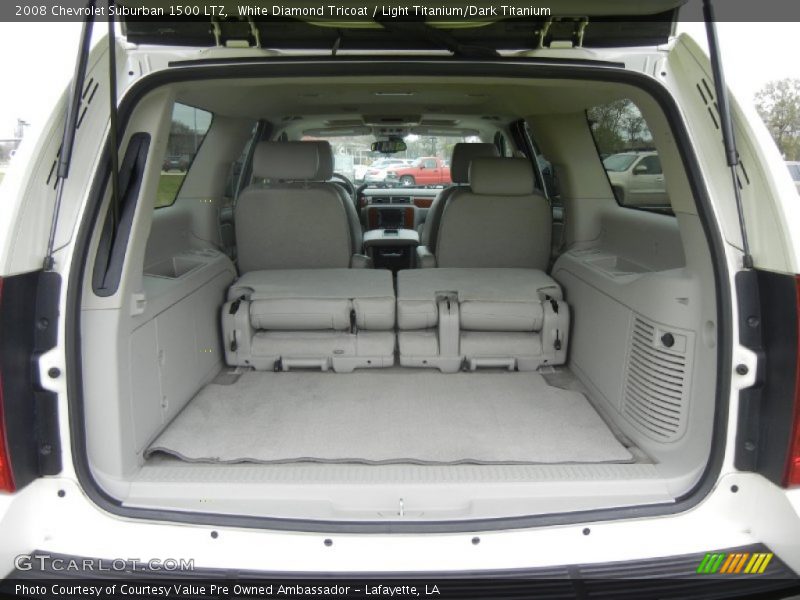 White Diamond Tricoat / Light Titanium/Dark Titanium 2008 Chevrolet Suburban 1500 LTZ