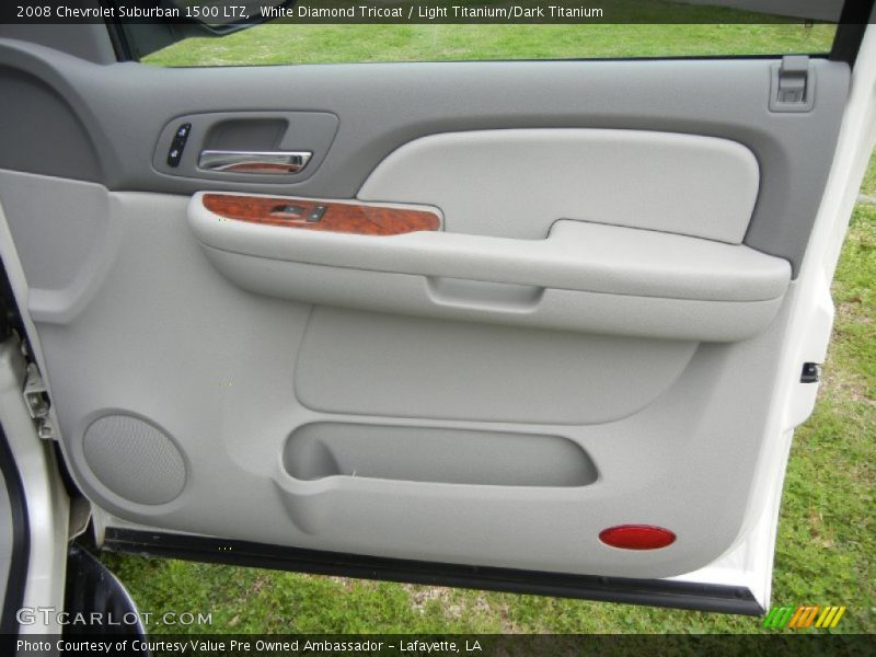 White Diamond Tricoat / Light Titanium/Dark Titanium 2008 Chevrolet Suburban 1500 LTZ