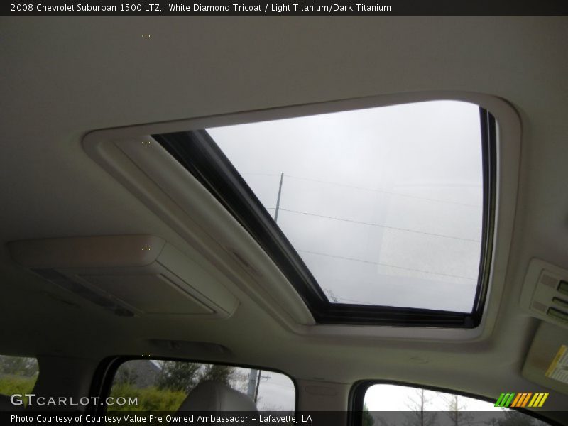 White Diamond Tricoat / Light Titanium/Dark Titanium 2008 Chevrolet Suburban 1500 LTZ