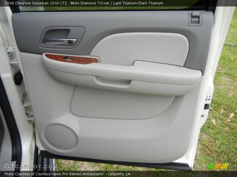 White Diamond Tricoat / Light Titanium/Dark Titanium 2008 Chevrolet Suburban 1500 LTZ