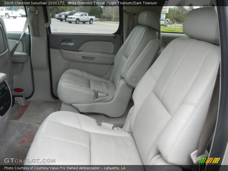 White Diamond Tricoat / Light Titanium/Dark Titanium 2008 Chevrolet Suburban 1500 LTZ