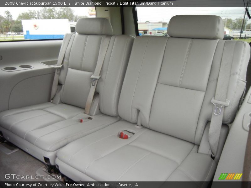 White Diamond Tricoat / Light Titanium/Dark Titanium 2008 Chevrolet Suburban 1500 LTZ