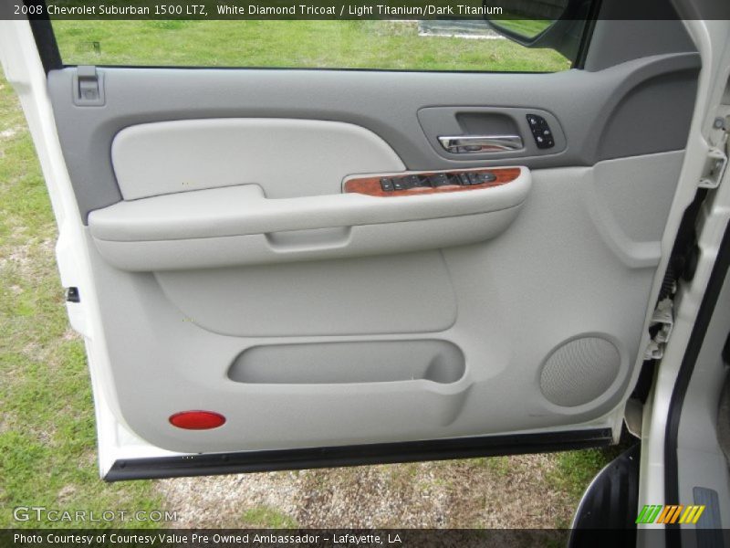White Diamond Tricoat / Light Titanium/Dark Titanium 2008 Chevrolet Suburban 1500 LTZ