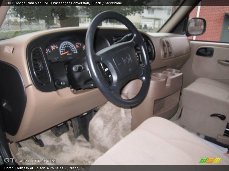 Black / Sandstone 2003 Dodge Ram Van 1500 Passenger Conversion