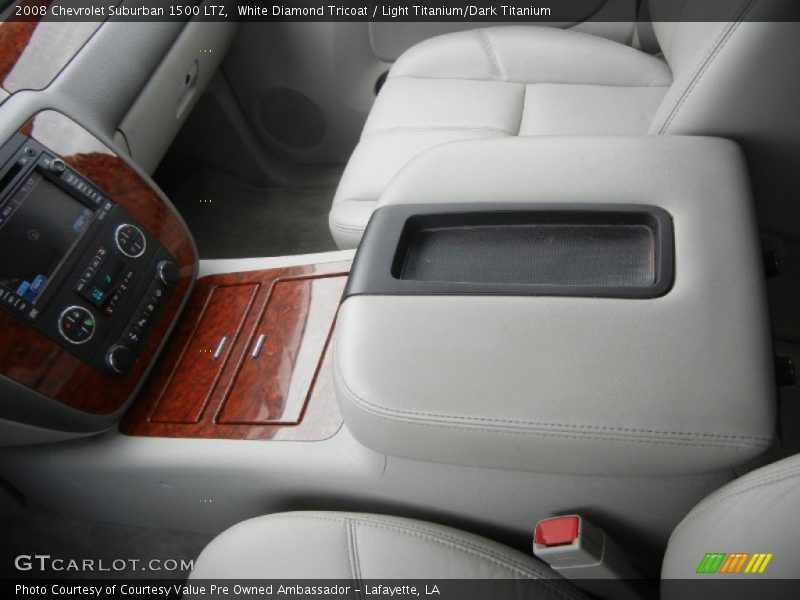 White Diamond Tricoat / Light Titanium/Dark Titanium 2008 Chevrolet Suburban 1500 LTZ