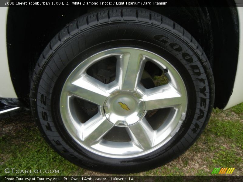 White Diamond Tricoat / Light Titanium/Dark Titanium 2008 Chevrolet Suburban 1500 LTZ