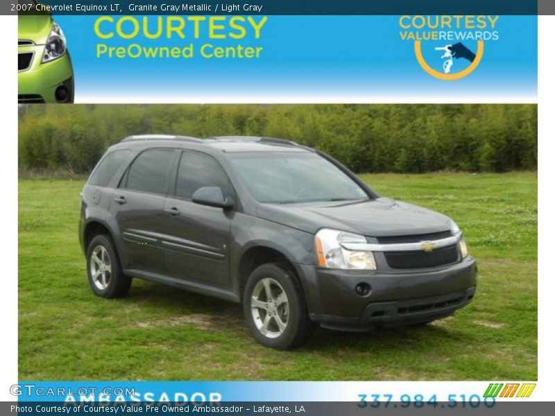 Granite Gray Metallic / Light Gray 2007 Chevrolet Equinox LT