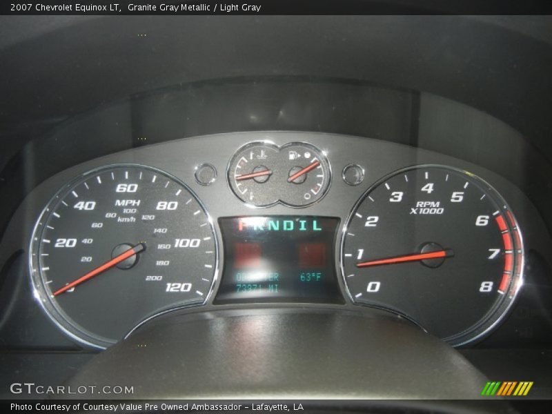 Granite Gray Metallic / Light Gray 2007 Chevrolet Equinox LT
