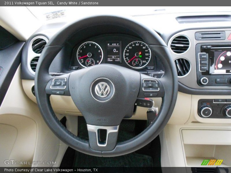 Candy White / Sandstone 2011 Volkswagen Tiguan SEL