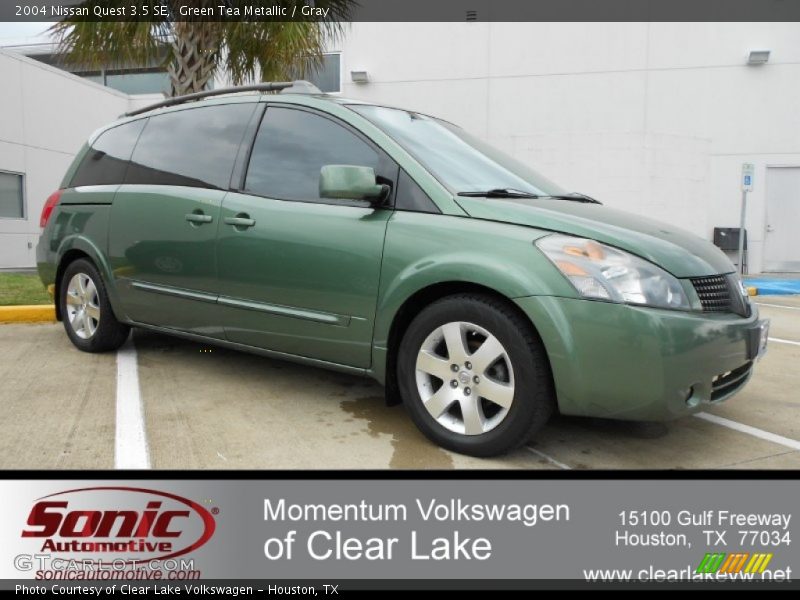 Green Tea Metallic / Gray 2004 Nissan Quest 3.5 SE