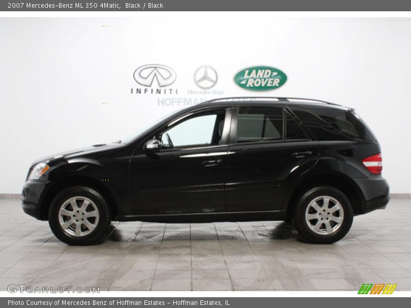 Black / Black 2007 Mercedes-Benz ML 350 4Matic