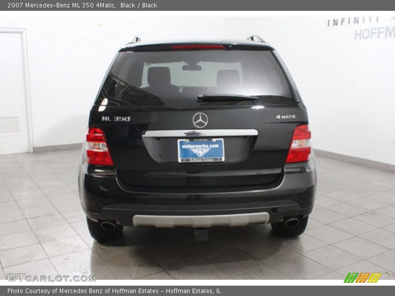 Black / Black 2007 Mercedes-Benz ML 350 4Matic