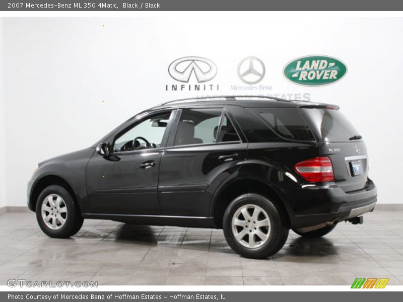 Black / Black 2007 Mercedes-Benz ML 350 4Matic