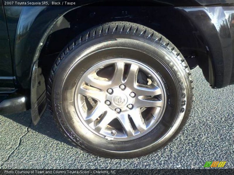 Black / Taupe 2007 Toyota Sequoia SR5
