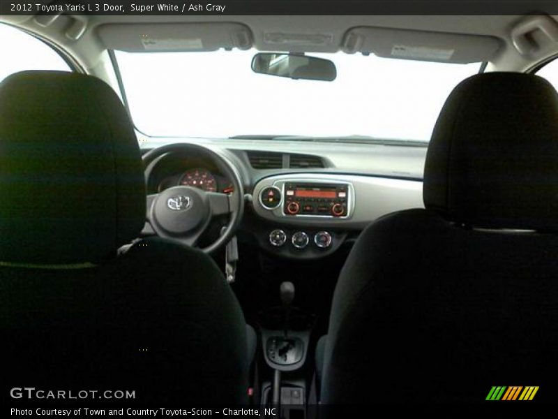 Super White / Ash Gray 2012 Toyota Yaris L 3 Door