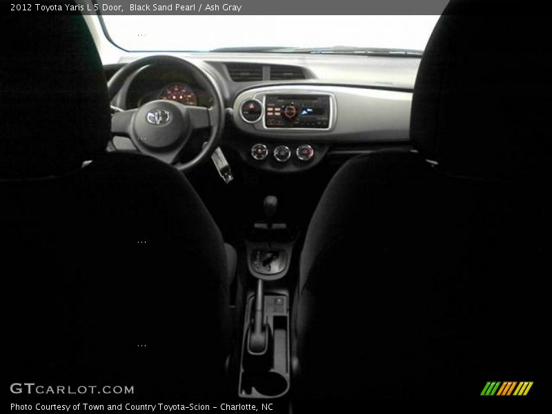 Black Sand Pearl / Ash Gray 2012 Toyota Yaris L 5 Door