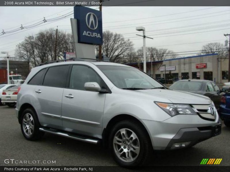 Billet Silver Metallic / Ebony 2008 Acura MDX Technology