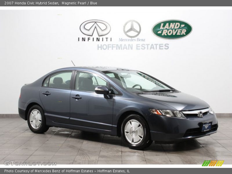 Magnetic Pearl / Blue 2007 Honda Civic Hybrid Sedan