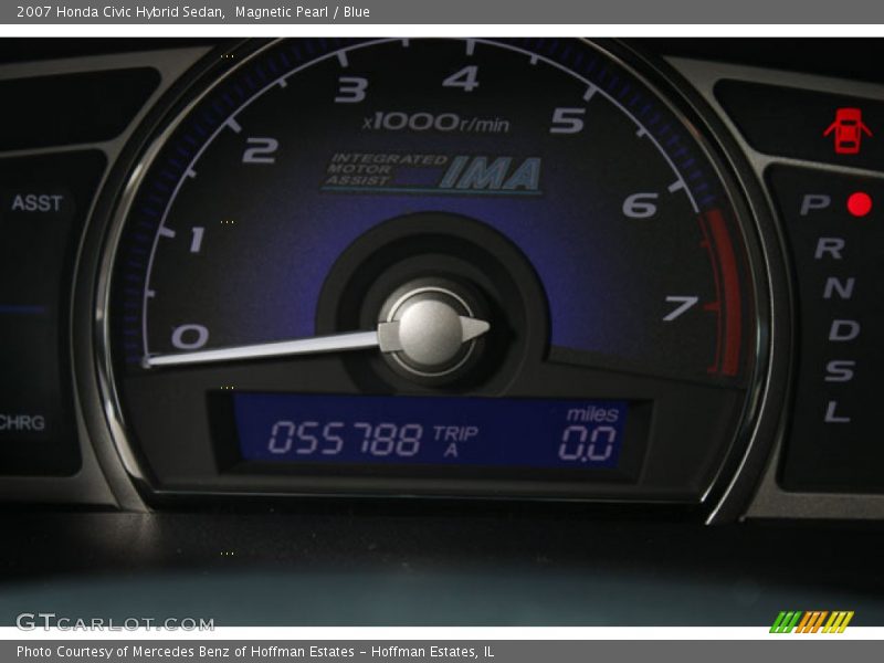 Magnetic Pearl / Blue 2007 Honda Civic Hybrid Sedan