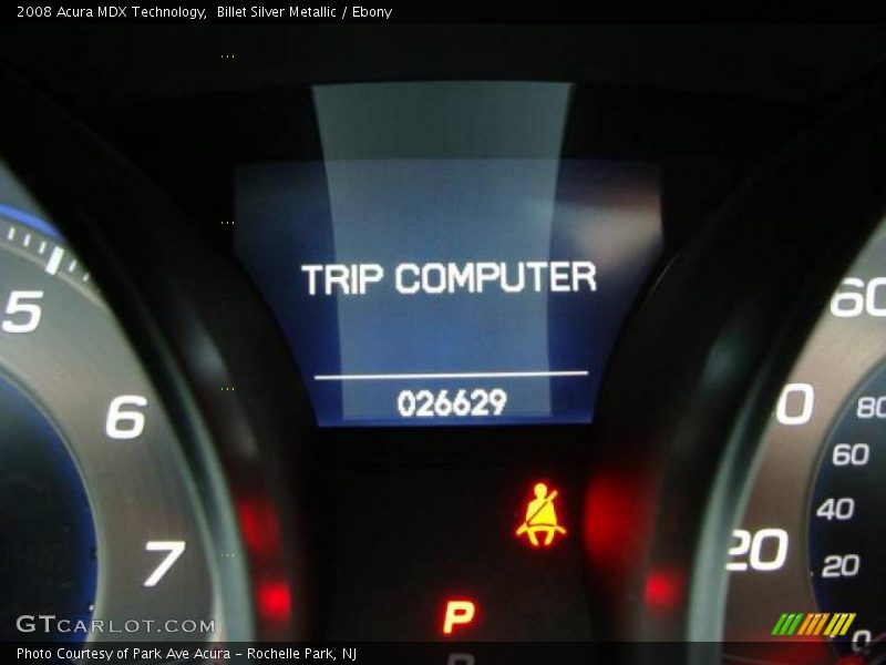 Billet Silver Metallic / Ebony 2008 Acura MDX Technology