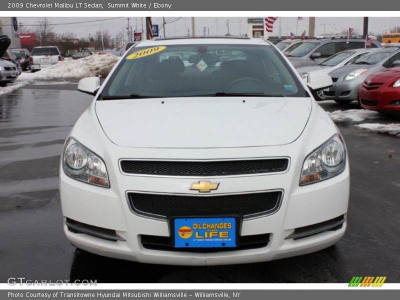 Summit White / Ebony 2009 Chevrolet Malibu LT Sedan