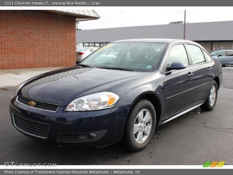 Imperial Blue Metallic / Gray 2011 Chevrolet Impala LT