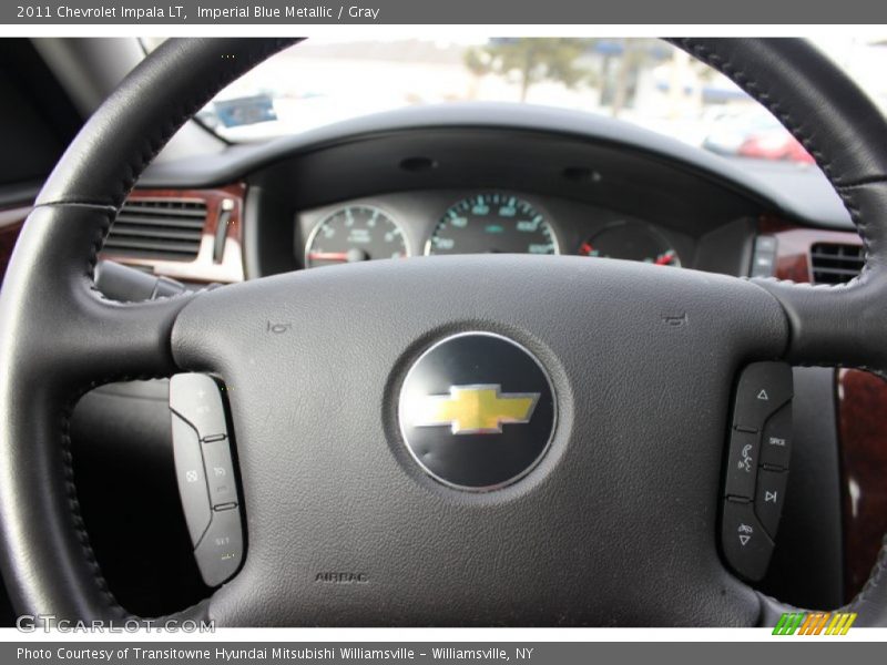 Imperial Blue Metallic / Gray 2011 Chevrolet Impala LT