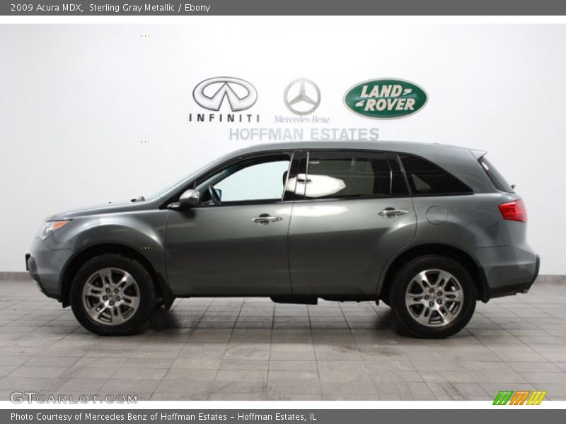 Sterling Gray Metallic / Ebony 2009 Acura MDX
