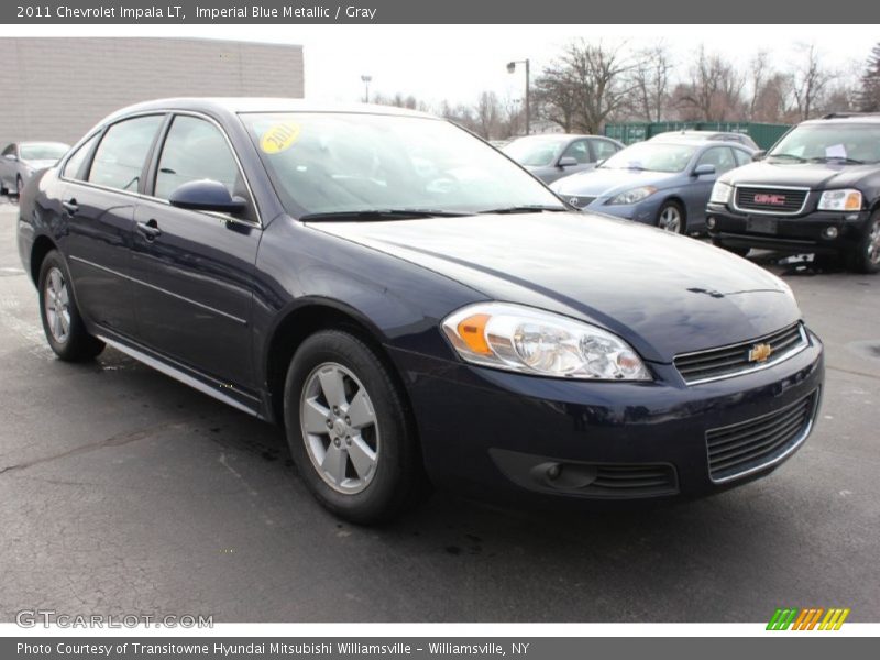 Imperial Blue Metallic / Gray 2011 Chevrolet Impala LT
