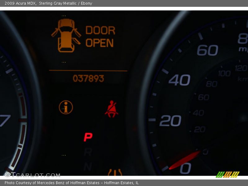 Sterling Gray Metallic / Ebony 2009 Acura MDX