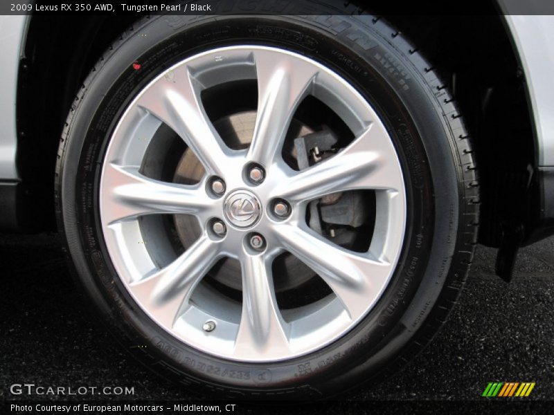 Tungsten Pearl / Black 2009 Lexus RX 350 AWD