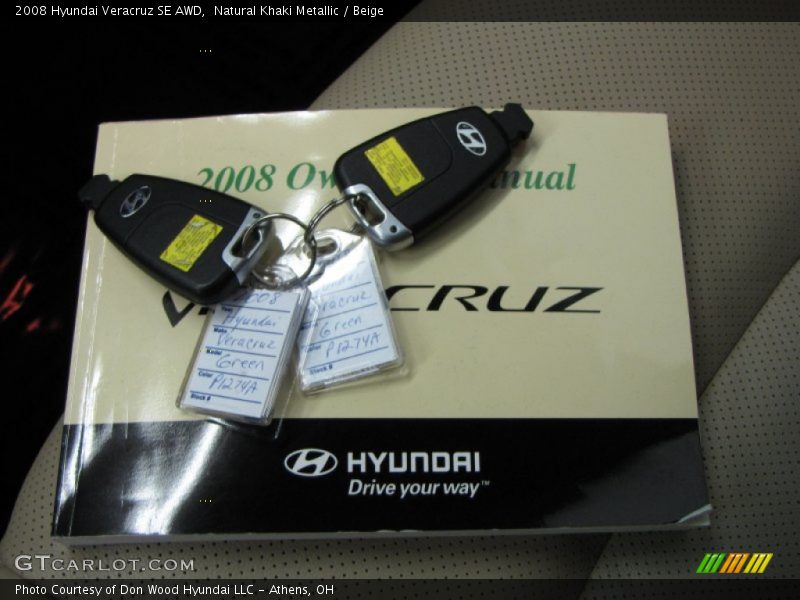 Natural Khaki Metallic / Beige 2008 Hyundai Veracruz SE AWD