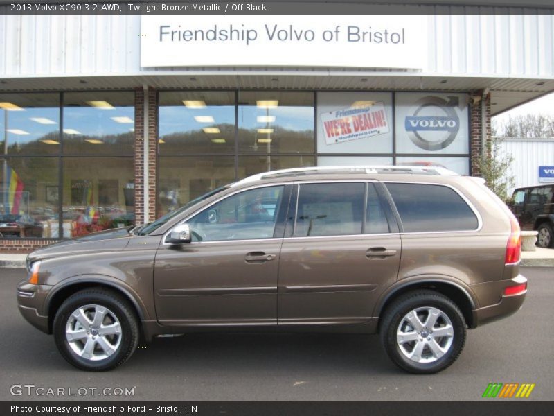 Twilight Bronze Metallic / Off Black 2013 Volvo XC90 3.2 AWD